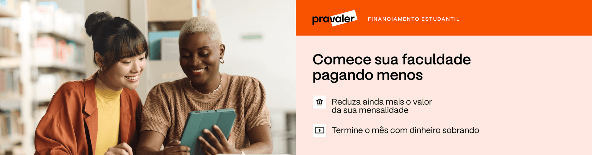 Banner promocional do Pravaler