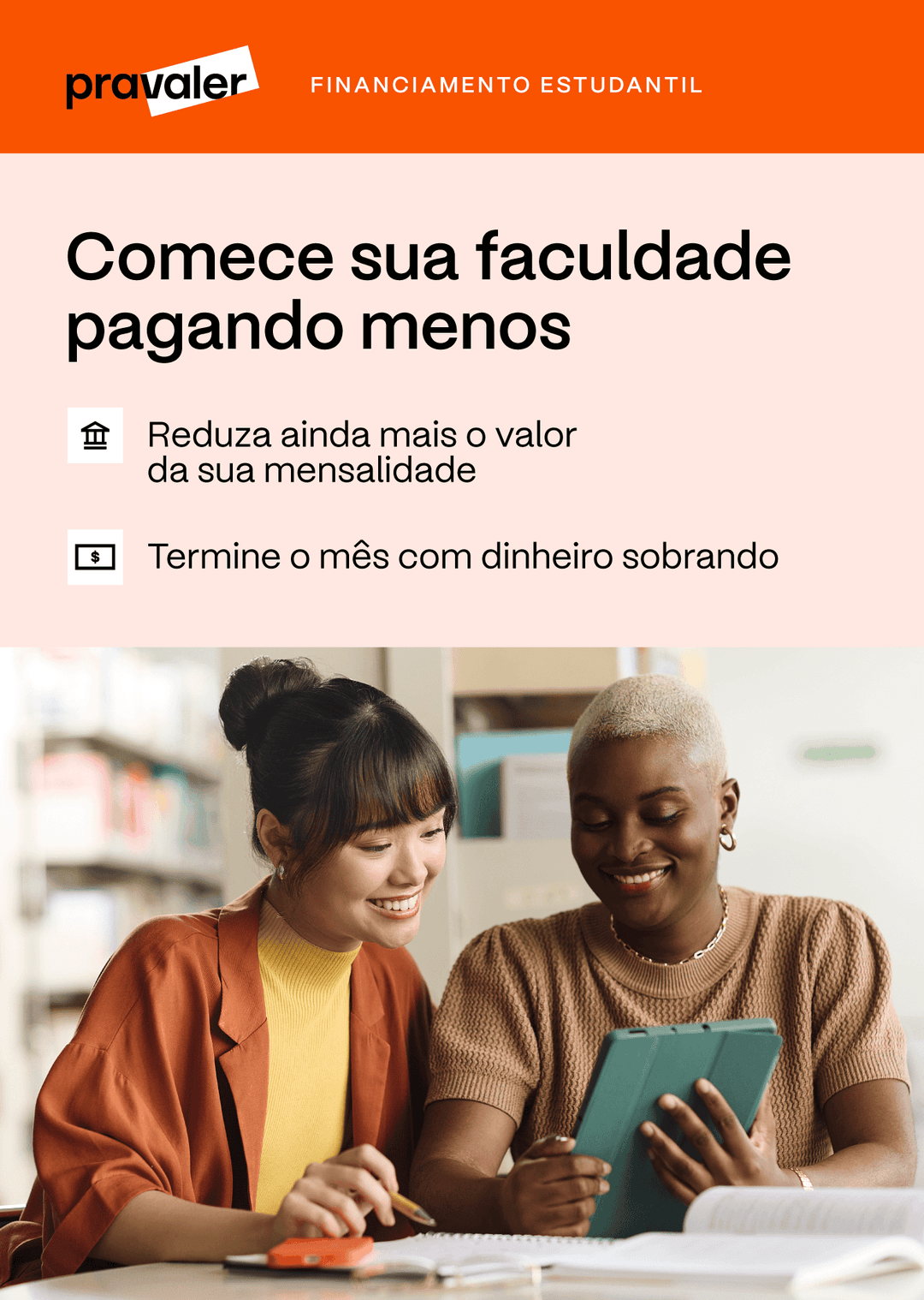 Banner promocional do Pravaler