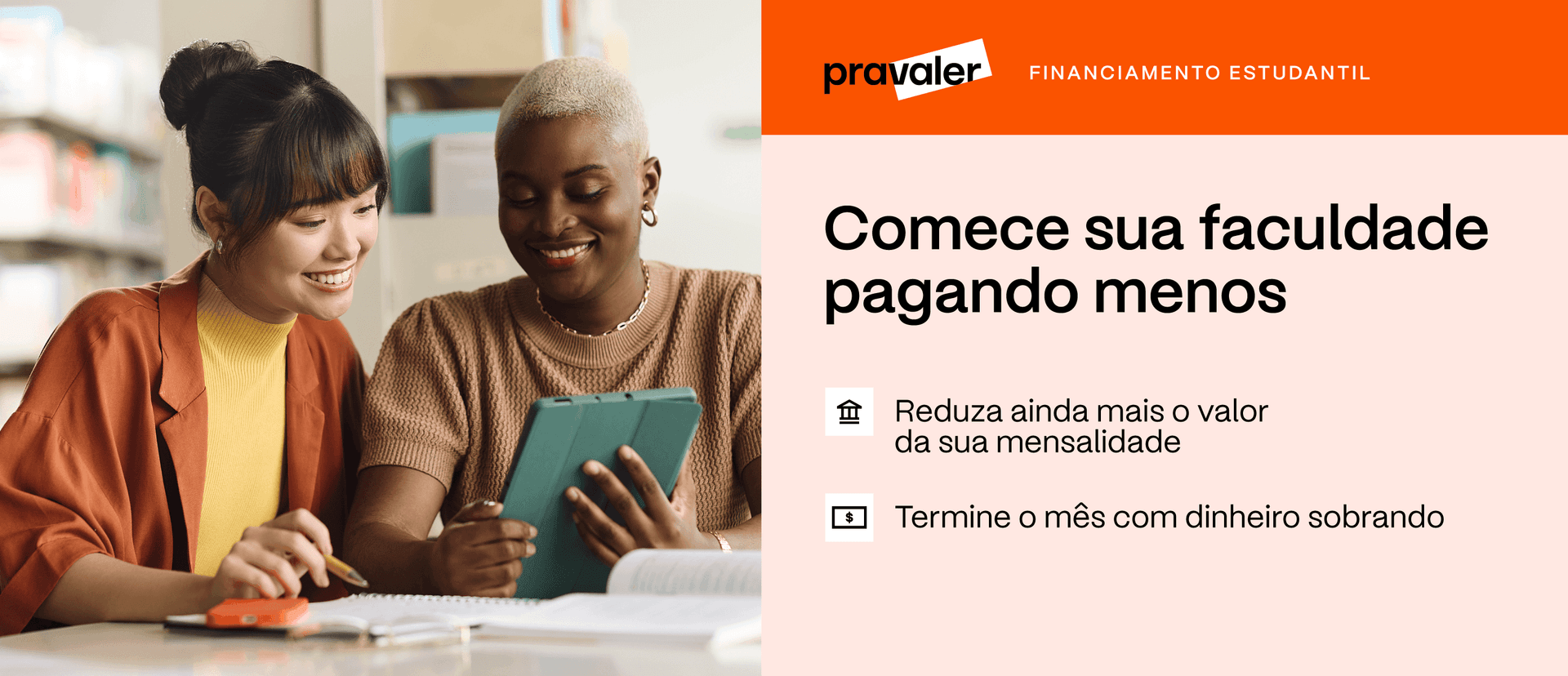 Banner promocional do Pravaler